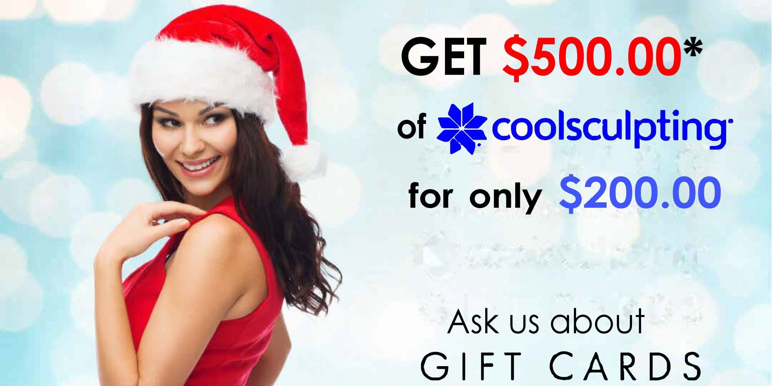 500 coolsculpting holiday gift cards 500 coolsculpting holiday gift cards